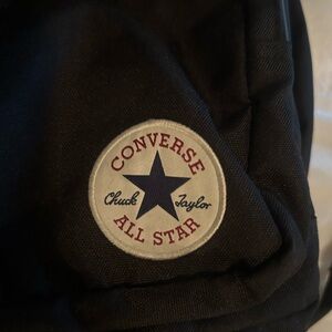 Black converse All-Star book bag